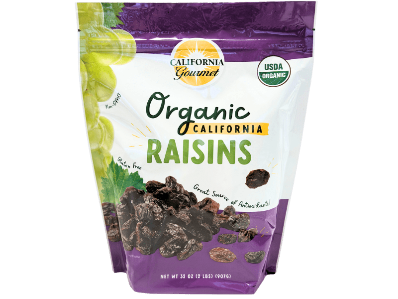 Raisins, Thompson, Organic, Dried Fruit - Country Life Natural Foods