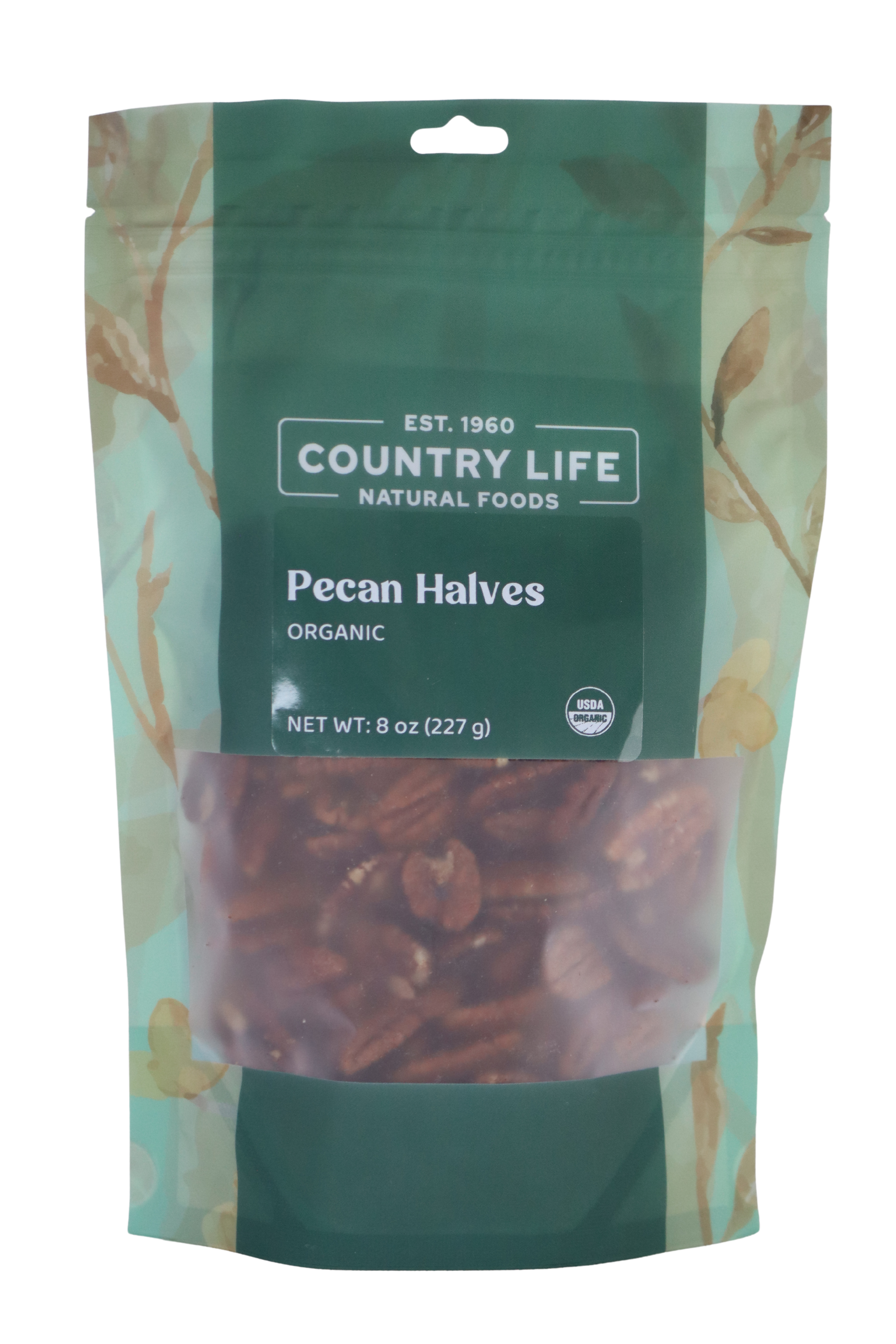 Pecan Halves, Junior Mammoth, Organic, Nuts - Country Life Natural Foods