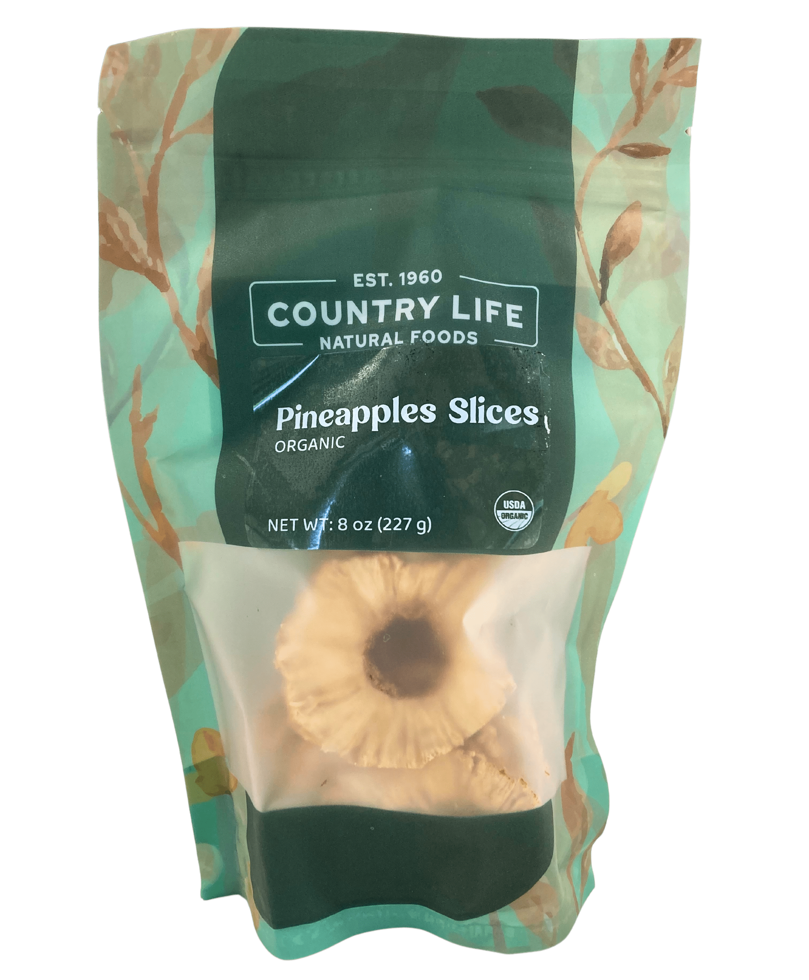 Pineapple Slices, Natural, Organic, Dried Fruit - Country Life Natural Foods
