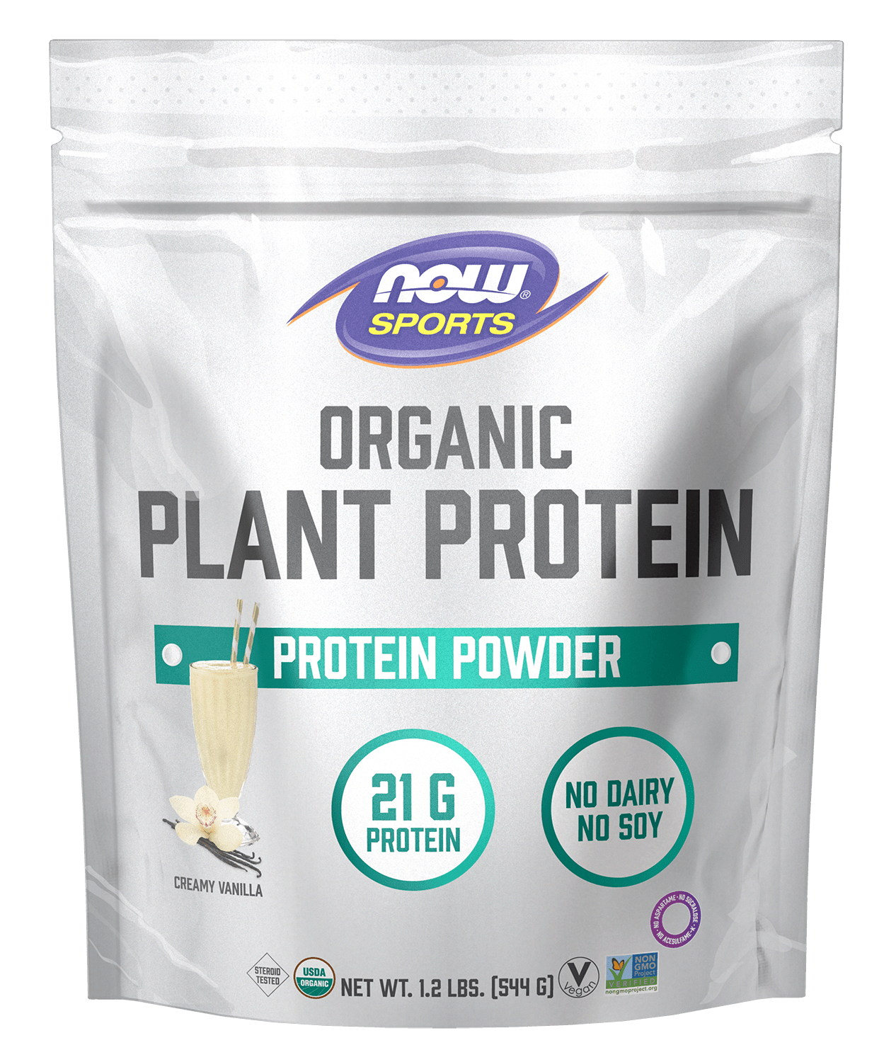 Plant Protein Powder, Organic, 1.2 lb, Vitamins & Supplements - Country Life Natural Foods