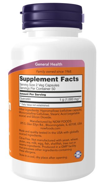 Quercetin 500mg, Vitamins & Supplements - Country Life Natural Foods