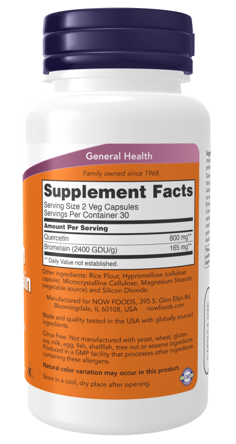 Quercetin With Bromelain, Vitamins & Supplements - Country Life Natural Foods