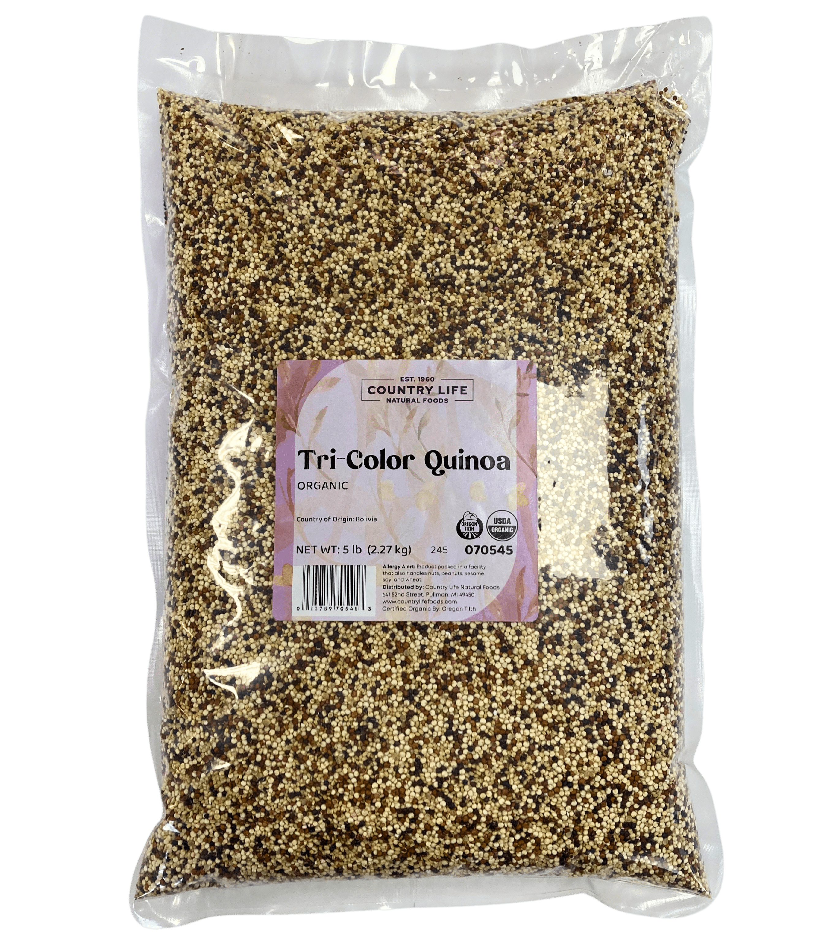 Tri-Color Quinoa, Organic, Grains - Country Life Natural Foods