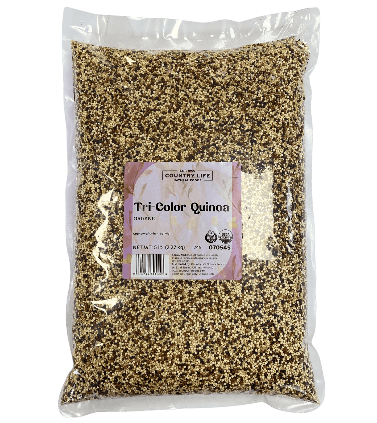 Tri-Color Quinoa, Organic, Grains - Country Life Natural Foods