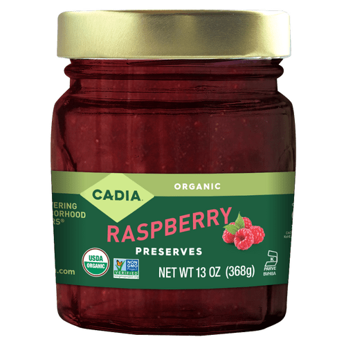 Raspberry Preserves, Organic, Cadia, Jams Jellies & Preserves - Country Life Natural Foods