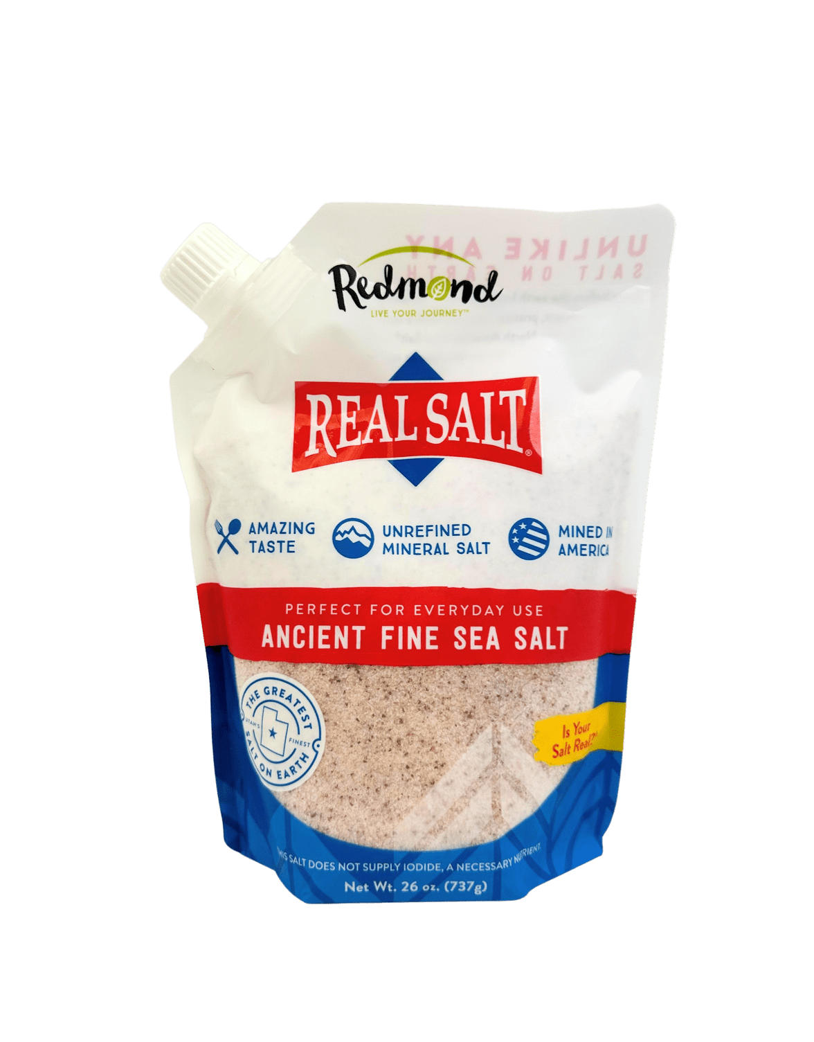Salt, Redmond Real Salt, Fine Ground, Salt - Country Life Natural Foods