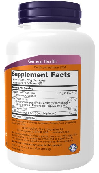 Red Yeast Rice 600mg with CoQ10 30mg, Vitamins & Supplements - Country Life Natural Foods
