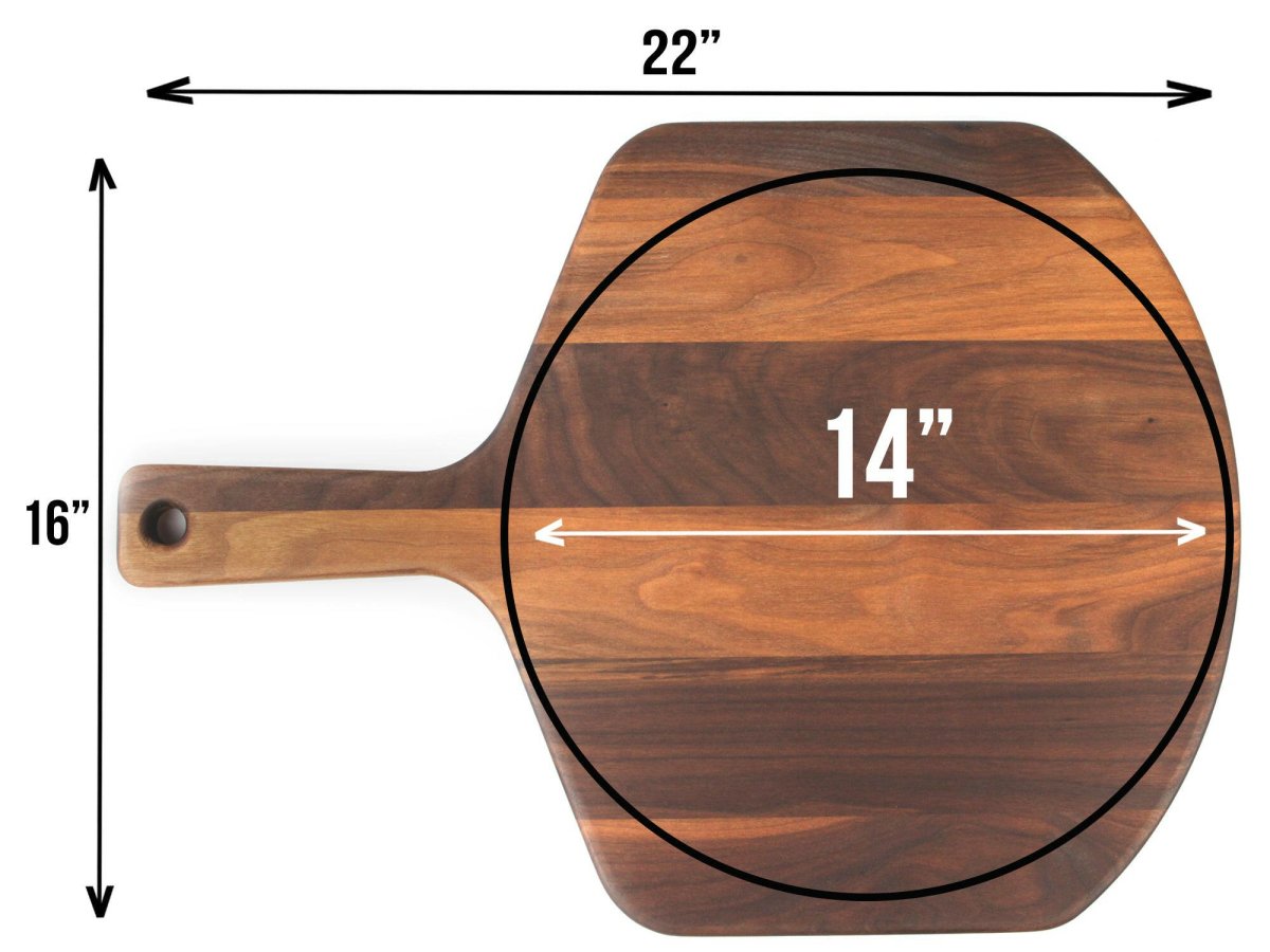 Walnut Pizza Peel 22" x 16", Pizza Paddle, Pizza Board, Pizza Shovel, Wood Pizza Peel Made in the USA, Pizza Peel - Country Life Natural Foods