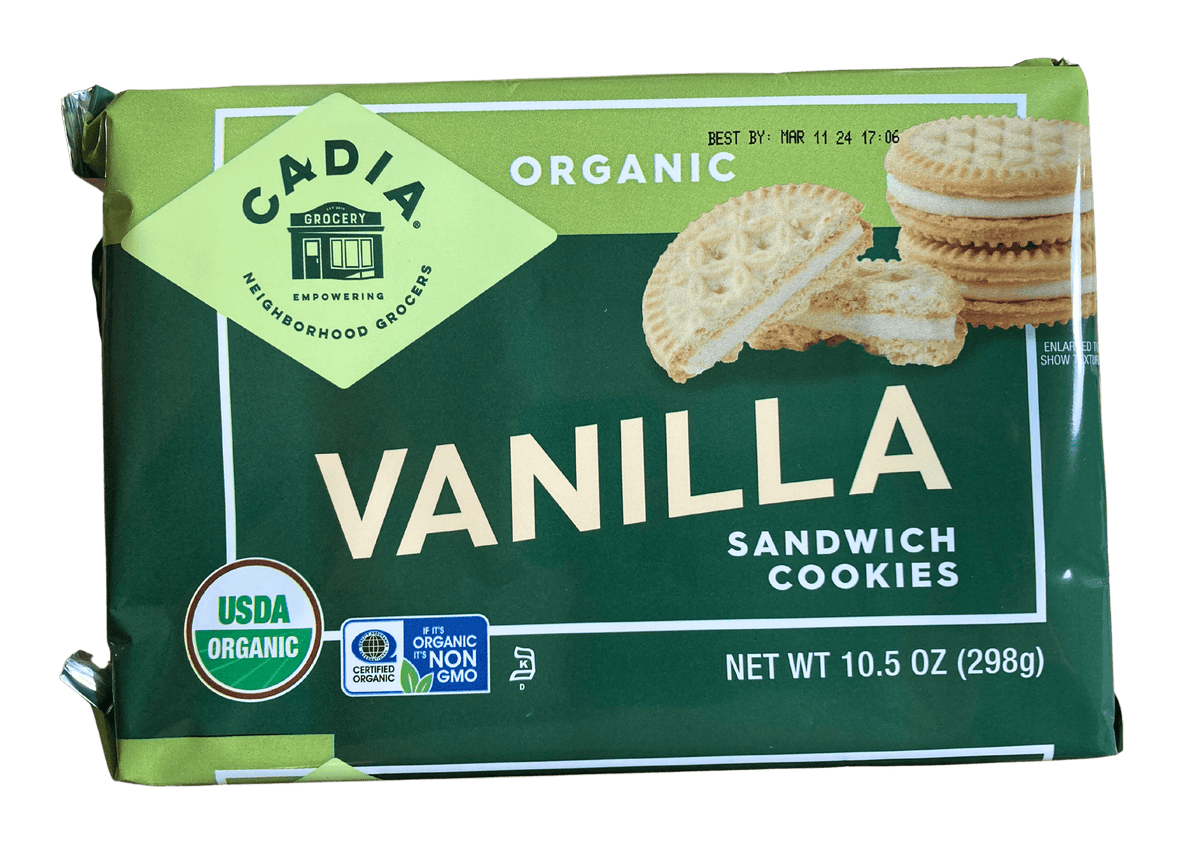 Sandwich Cookies, Organic, Cadia, Cookies - Country Life Natural Foods