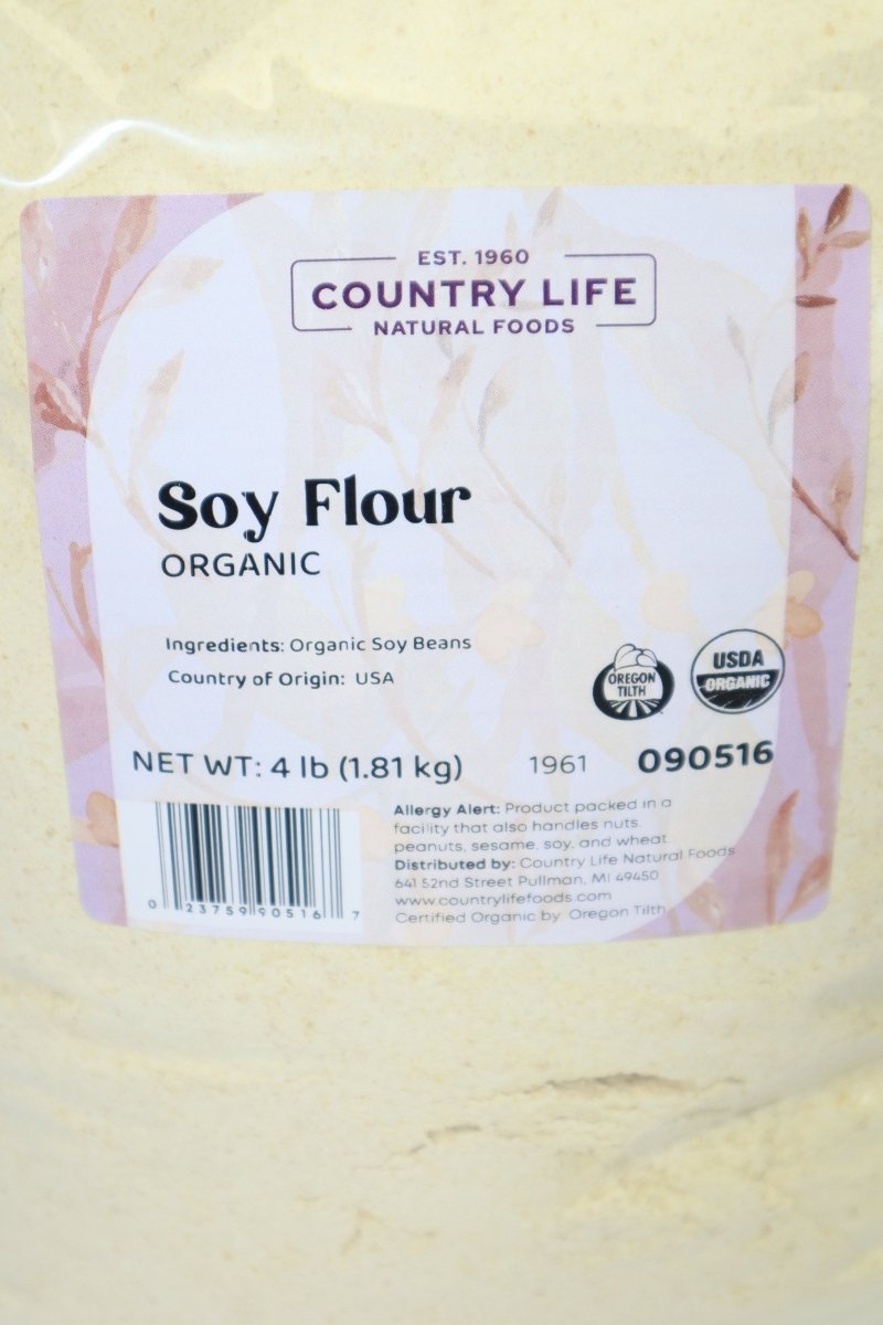 Soy Flour, Organic, Full Fat, Flour - Country Life Natural Foods