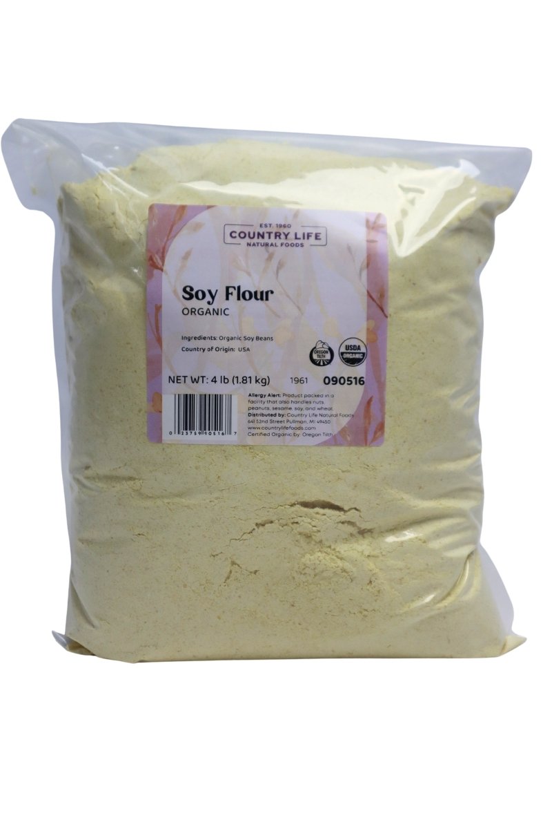 Soy Flour, Organic, Full Fat, Flour - Country Life Natural Foods