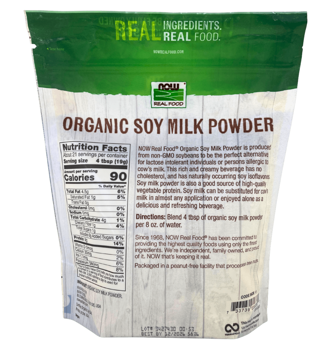 Soy Milk Powder, Organic, Dairy Substitutes - Country Life Natural Foods