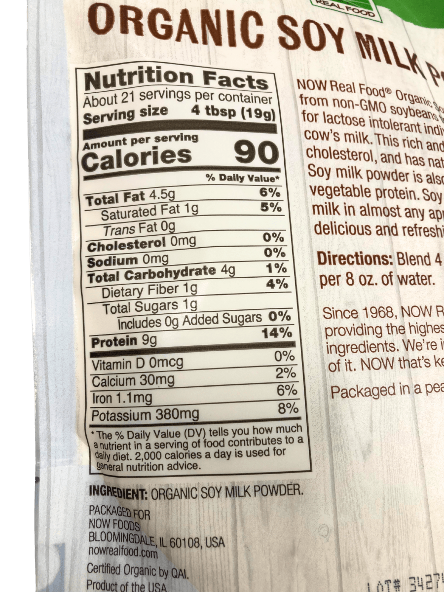 Soy Milk Powder, Organic, Dairy Substitutes - Country Life Natural Foods