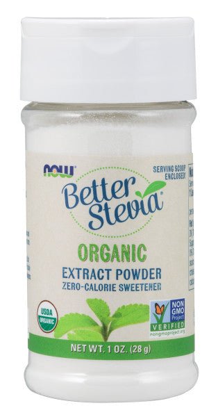 Stevia Extract Powder, Organic, NOW, Other Sweeteners - Country Life Natural Foods