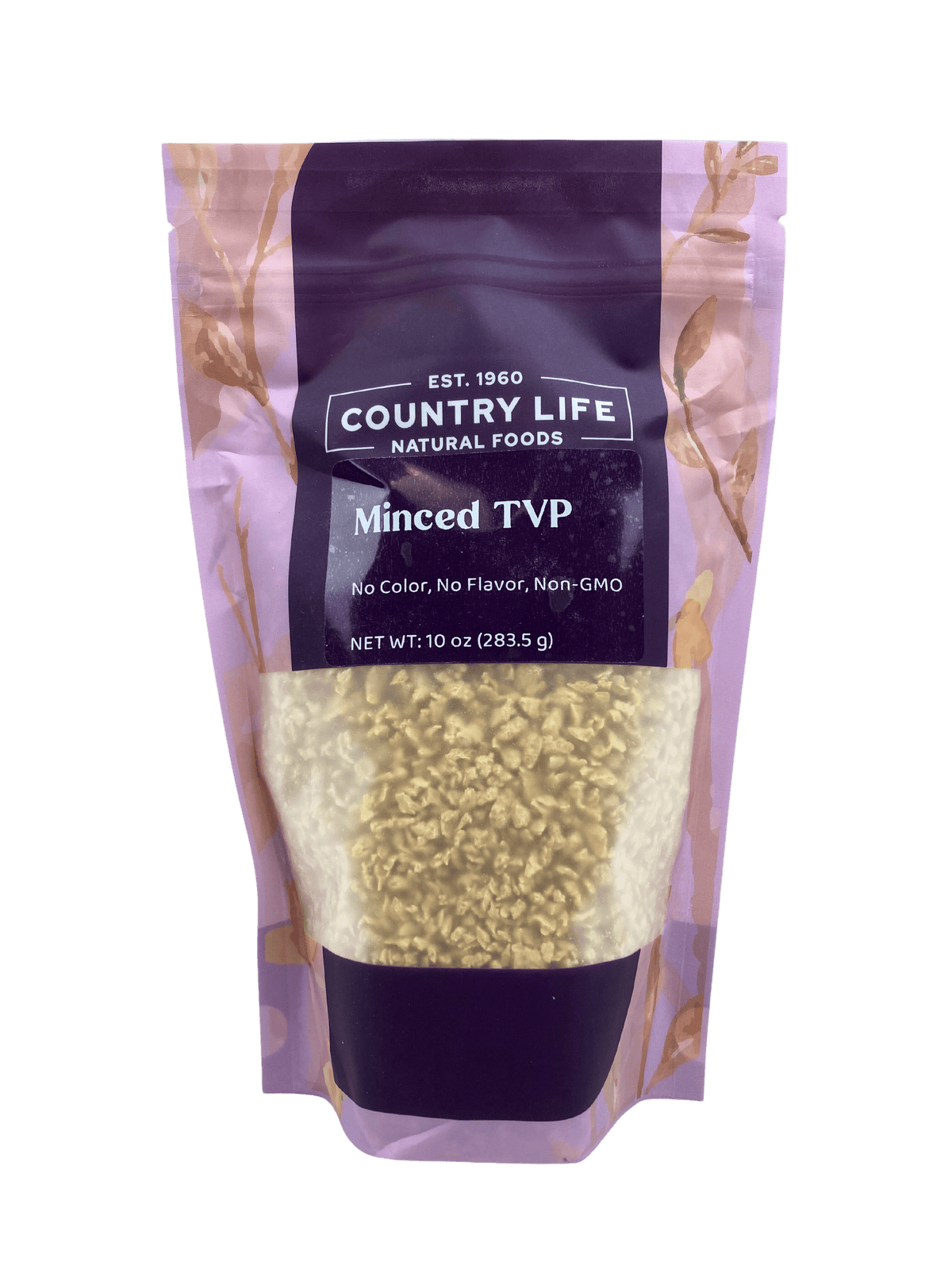 TVP Minced 1/4", No Added Color or Flavor, Non-GMO, Meat Substitutes - Country Life Natural Foods