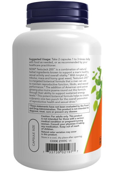 TestoJack 200™, Vitamins & Supplements - Country Life Natural Foods