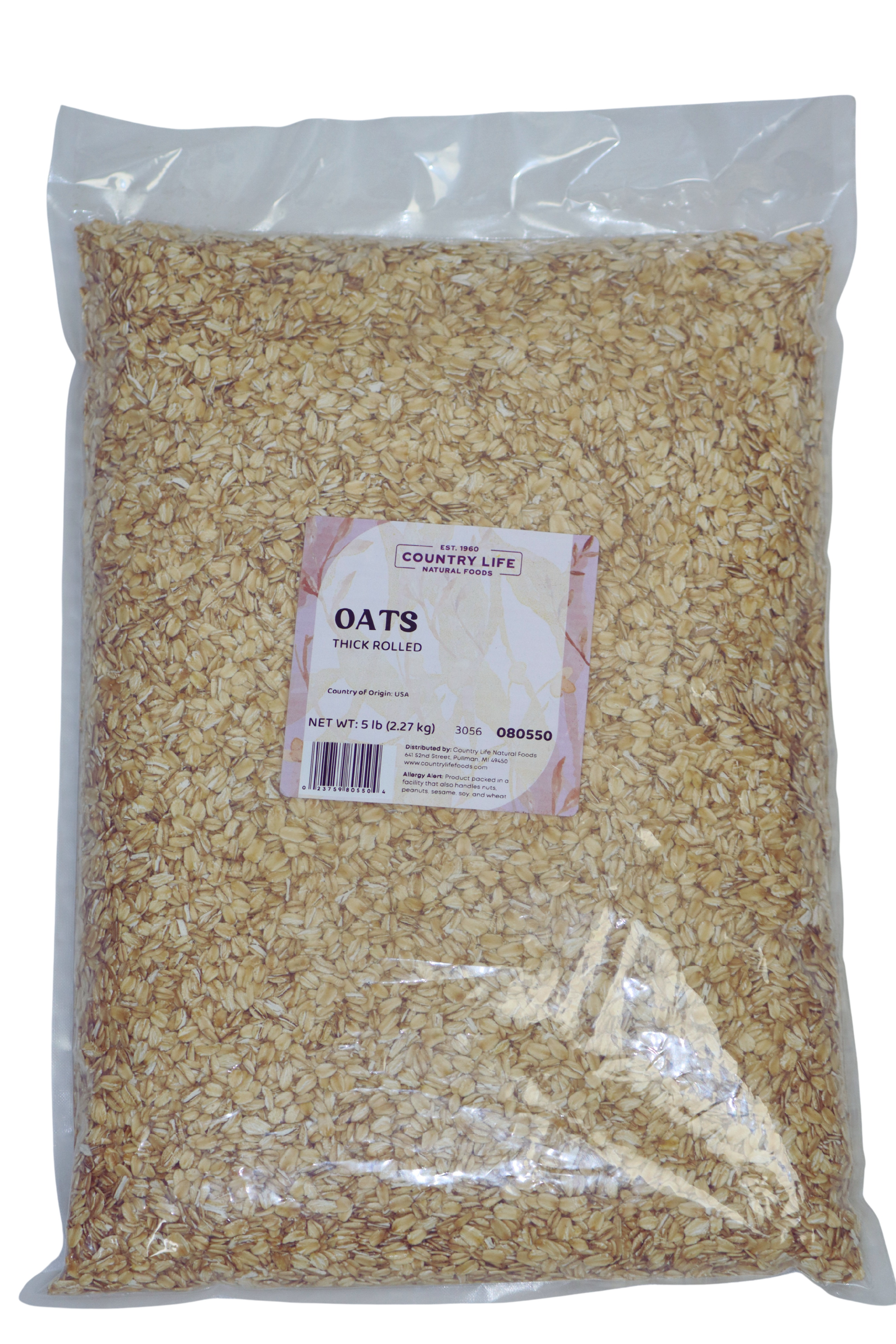 Oats, Thick Rolled, Organic, Oats - Country Life Natural Foods