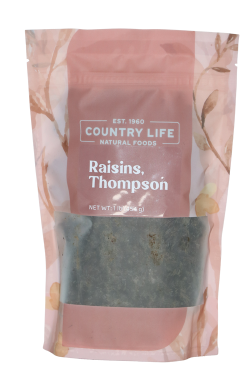 Raisins, Thompson, Dried Fruit - Country Life Natural Foods