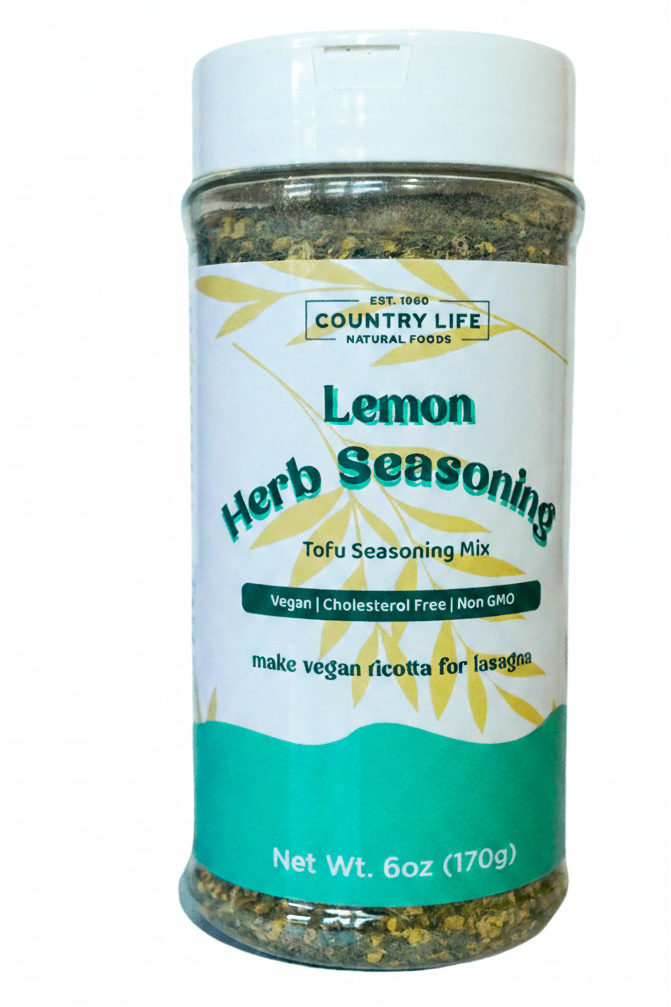Tofu Scramble Seasoning, Lemon Herb, Herbs Spices & Seasonings - Country Life Natural Foods