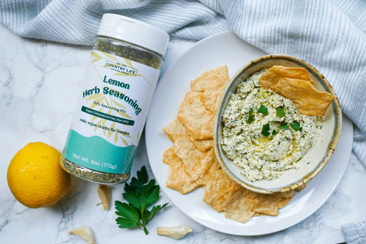 Tofu Scramble Seasoning, Lemon Herb, Herbs Spices & Seasonings - Country Life Natural Foods