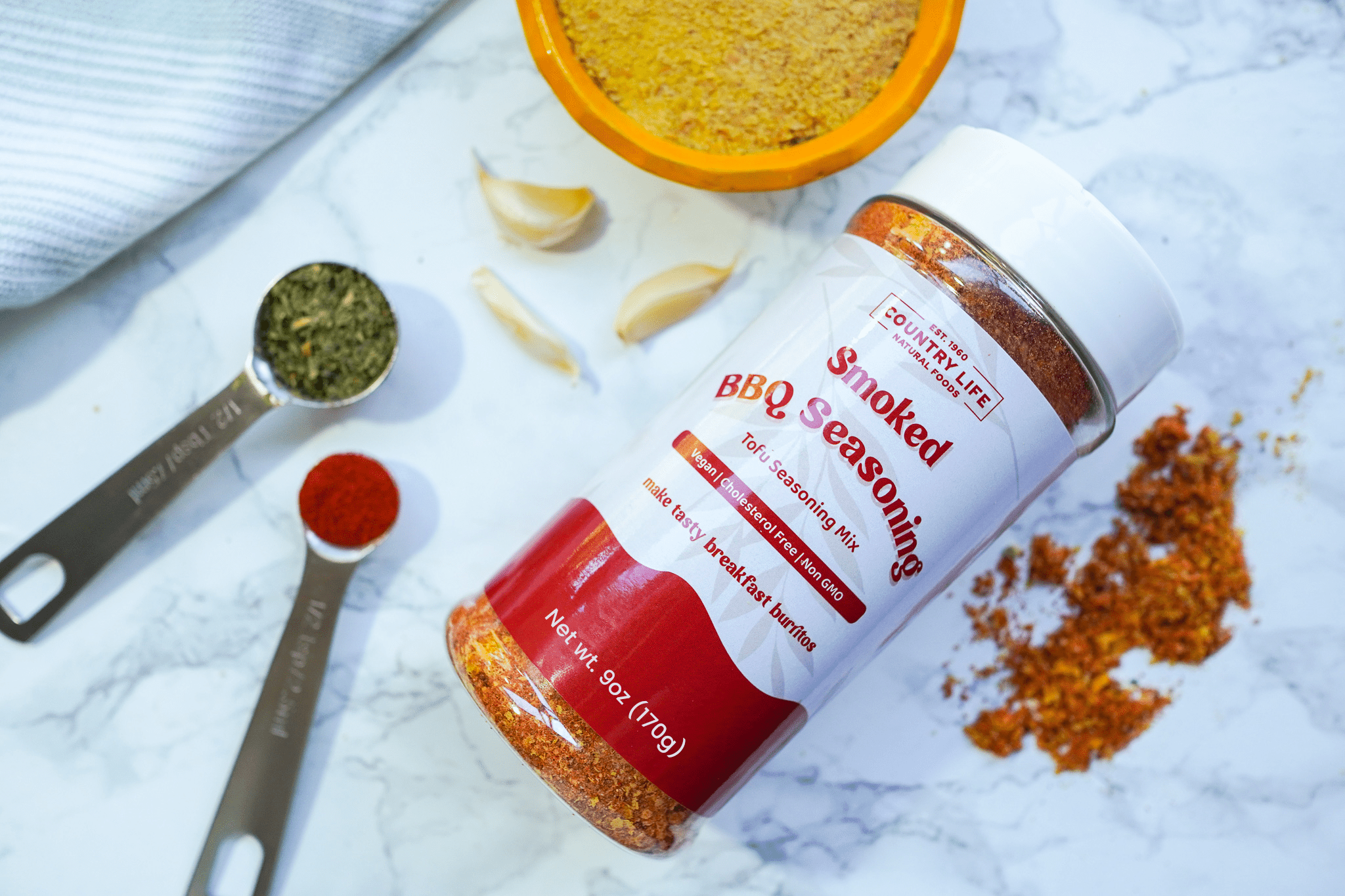 Tofu Scramble Seasoning, Smoked BBQ, Herbs Spices & Seasonings - Country Life Natural Foods