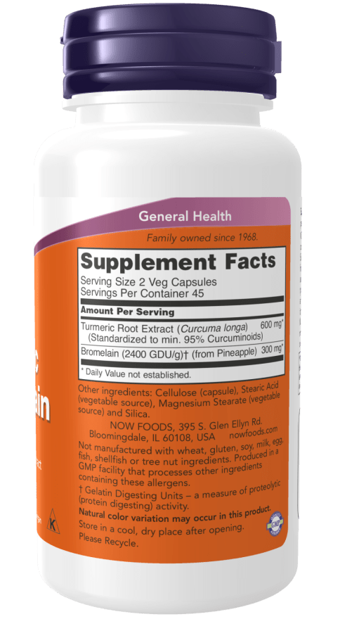 Turmeric & Bromelain, Vitamins & Supplements - Country Life Natural Foods