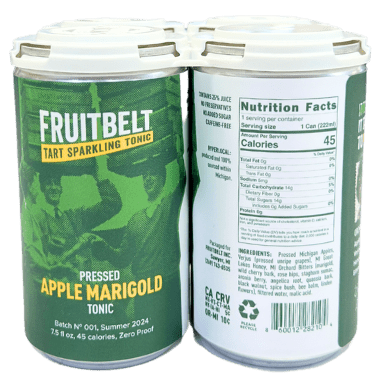 Sparkling Tonic, Apple Marigold, Fruitbelt, 4-Pack, Juice - Country Life Natural Foods