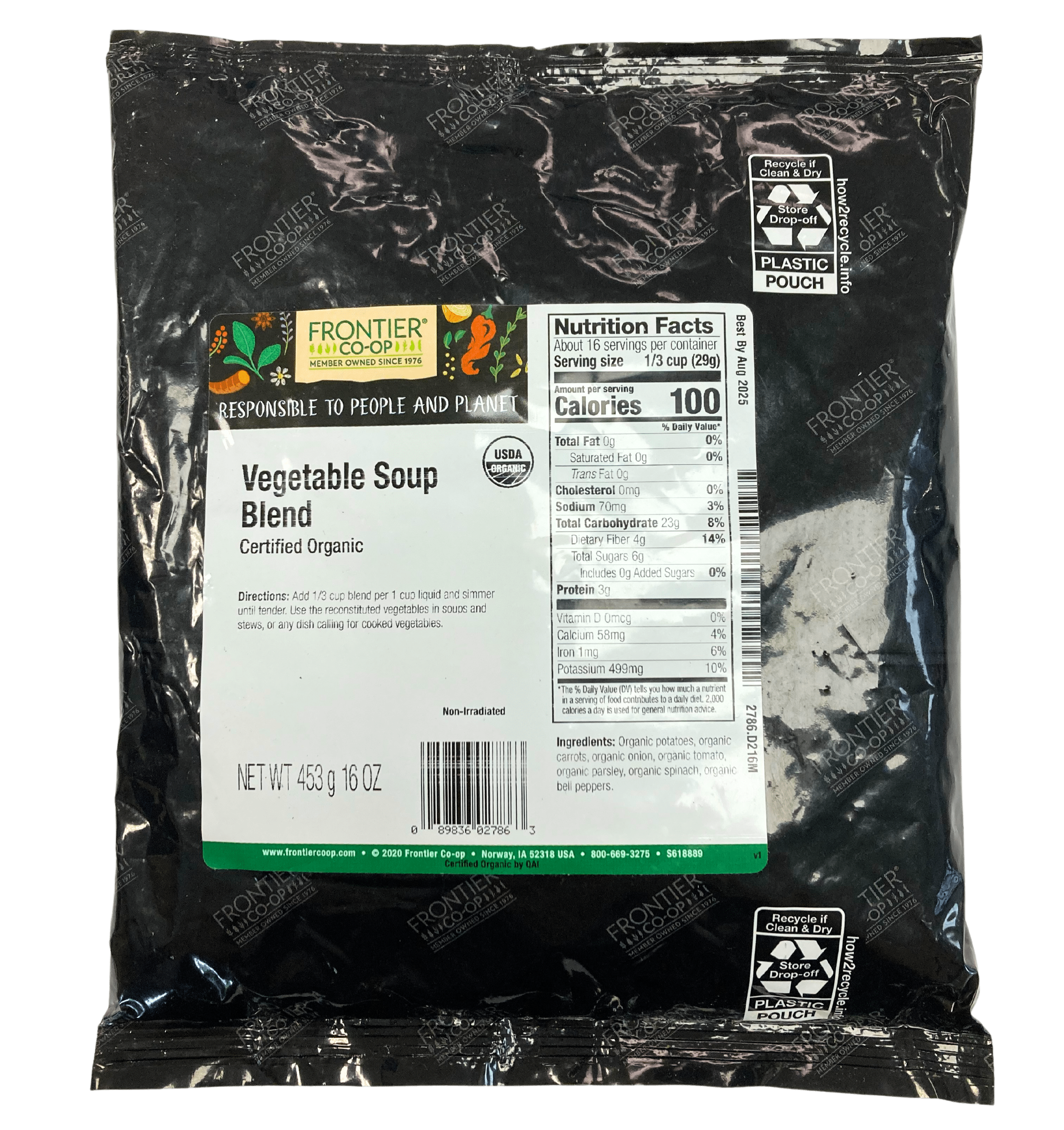 Vegetable Blend For Soup, Organic, Dried Vegetables - Country Life Natural Foods