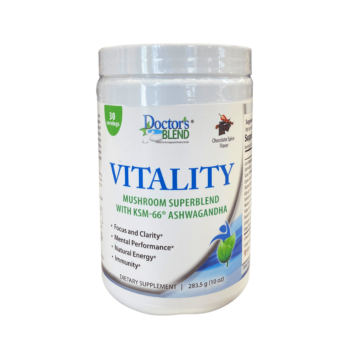 Vitality Mushroom SuperBlend Powder with Ashwagandha, Vitamins & Supplements - Country Life Natural Foods
