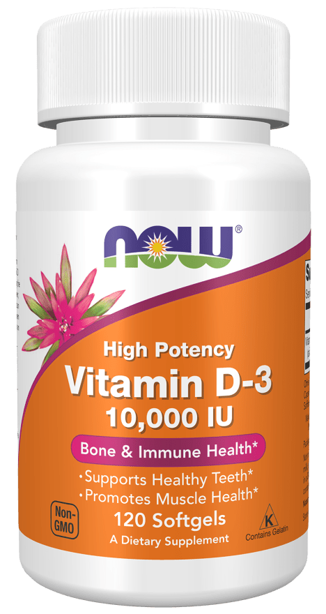 Vitamin D-3 10,000 IU High Potency, Vitamins & Supplements - Country Life Natural Foods