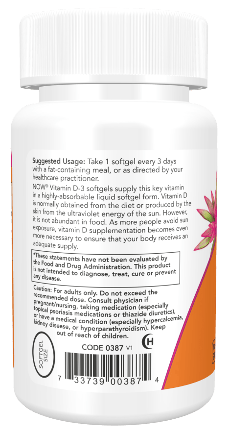 Vitamin D-3 10,000 IU High Potency, Vitamins & Supplements - Country Life Natural Foods