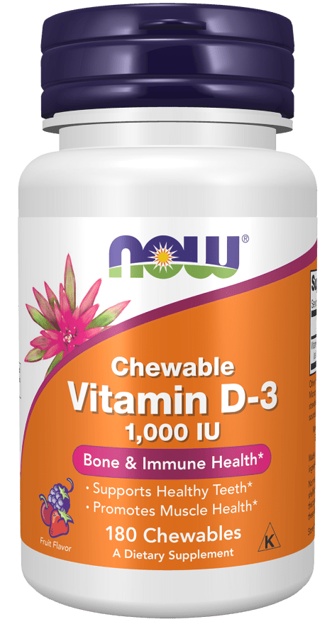 Vitamin D-3 1,000 IU, Chewable, Vitamins & Supplements - Country Life Natural Foods