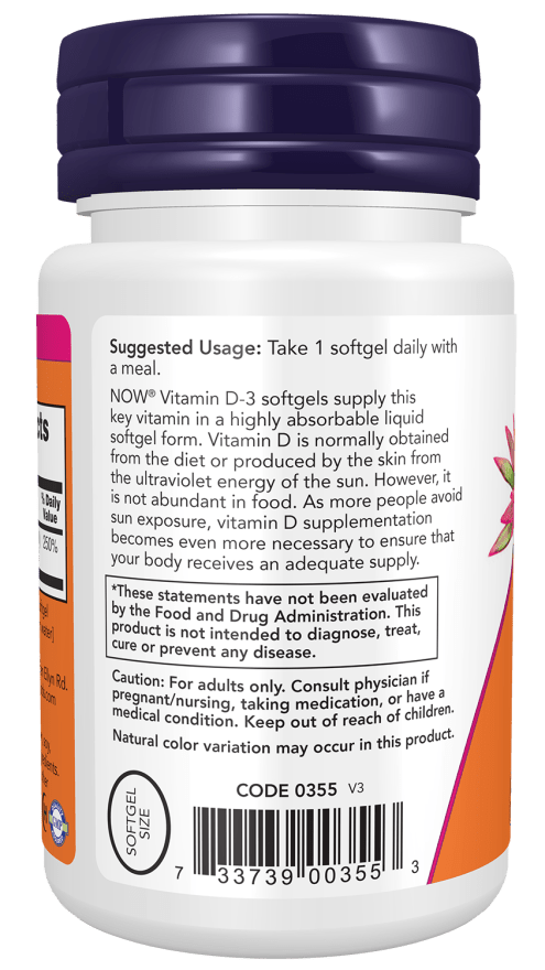 Vitamin D-3 2,000 IU, Vitamins & Supplements - Country Life Natural Foods