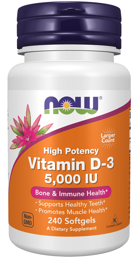 Vitamin D-3 5,000 IU High Potency, Vitamins & Supplements - Country Life Natural Foods