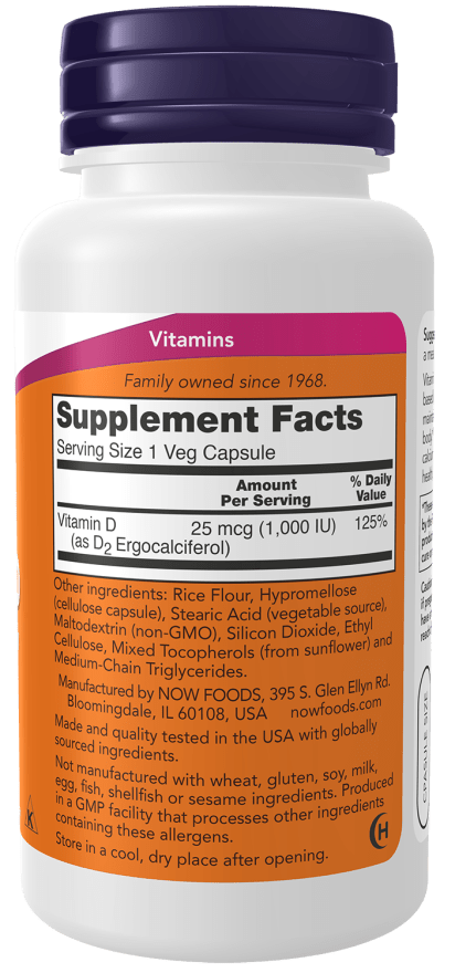 Vitamin D 1000IU Vegetarian, Vitamins & Supplements - Country Life Natural Foods