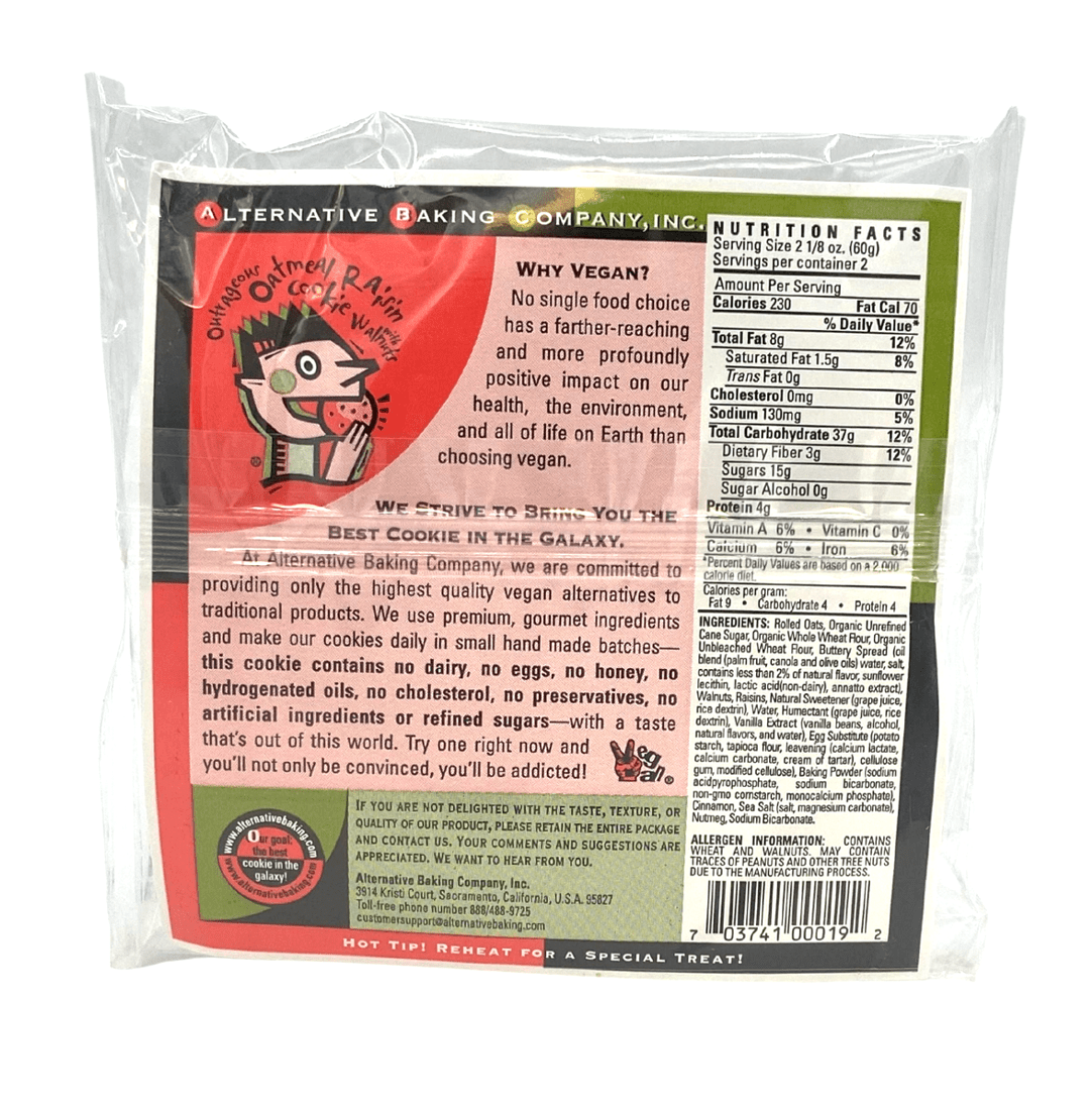 Cookies, Vegan, 4.25 oz, Cookies - Country Life Natural Foods