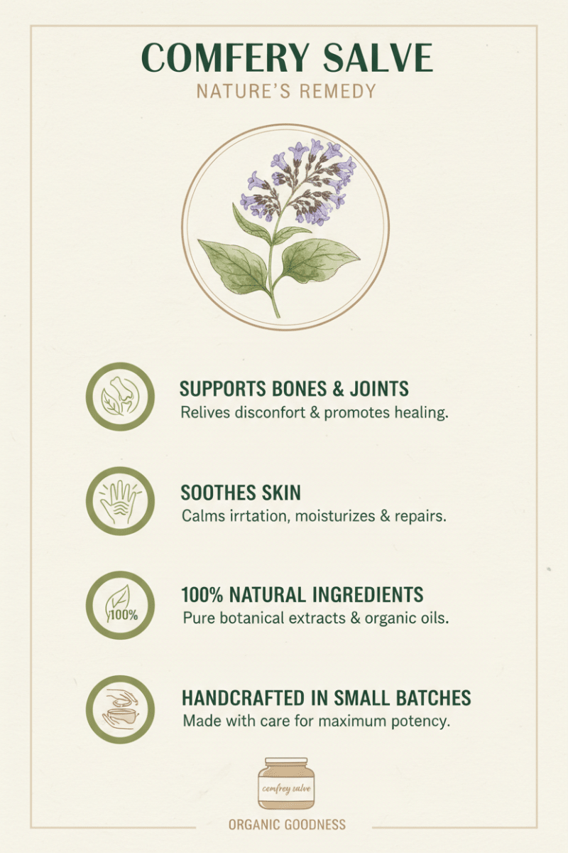 Herbal Comfrey Salve, Health & Beauty - Country Life Natural Foods