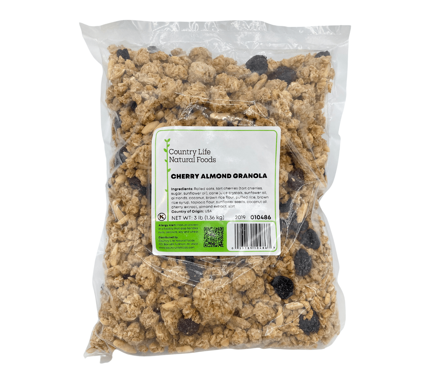 Slow-Baked Cherry Almond Granola, Cereals & Granolas - Country Life Natural Foods