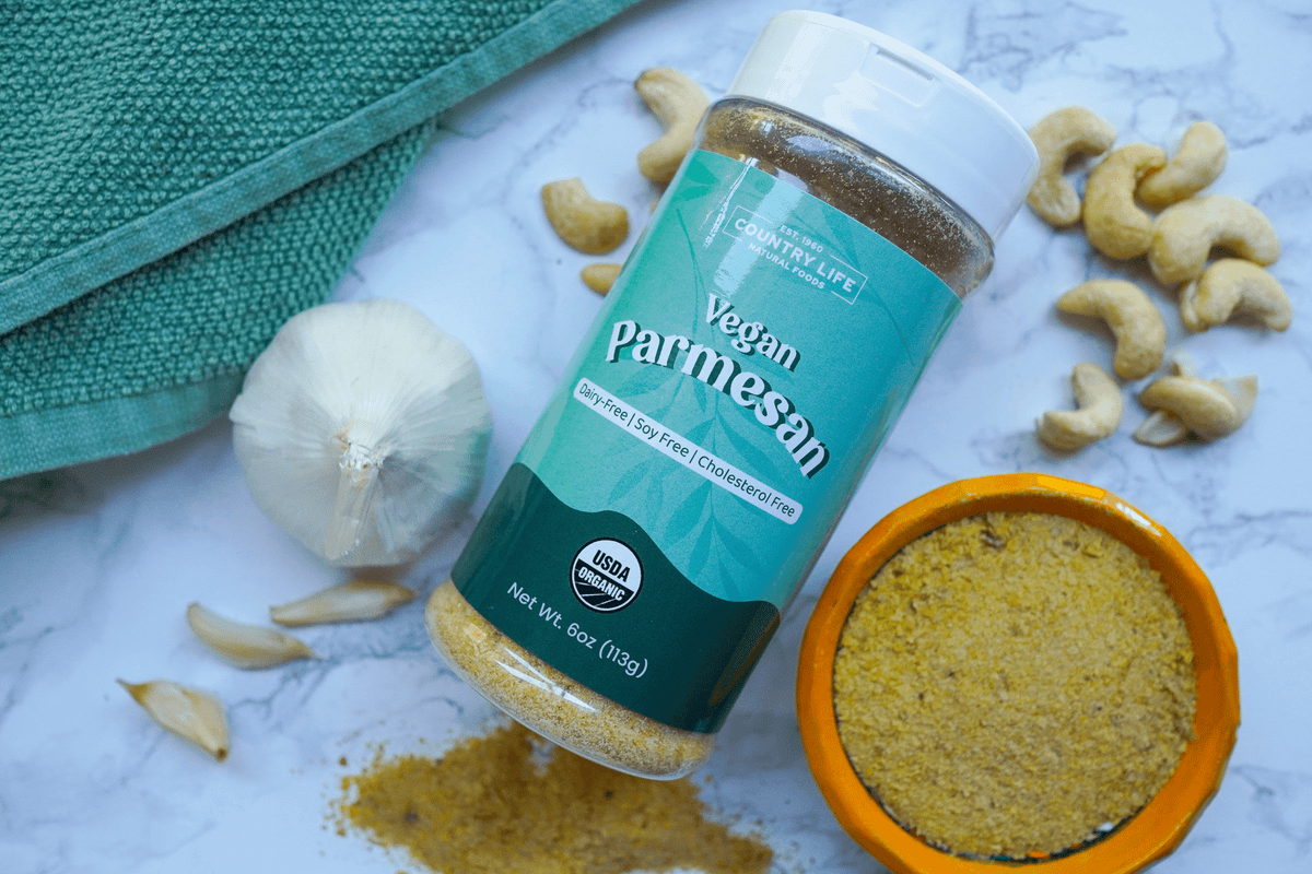 Parmesan, Organic, Vegan, Dairy Substitutes - Country Life Natural Foods