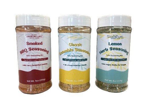 Tofu Scramble Seasonings, 3-Pack, Herbs Spices & Seasonings - Country Life Natural Foods