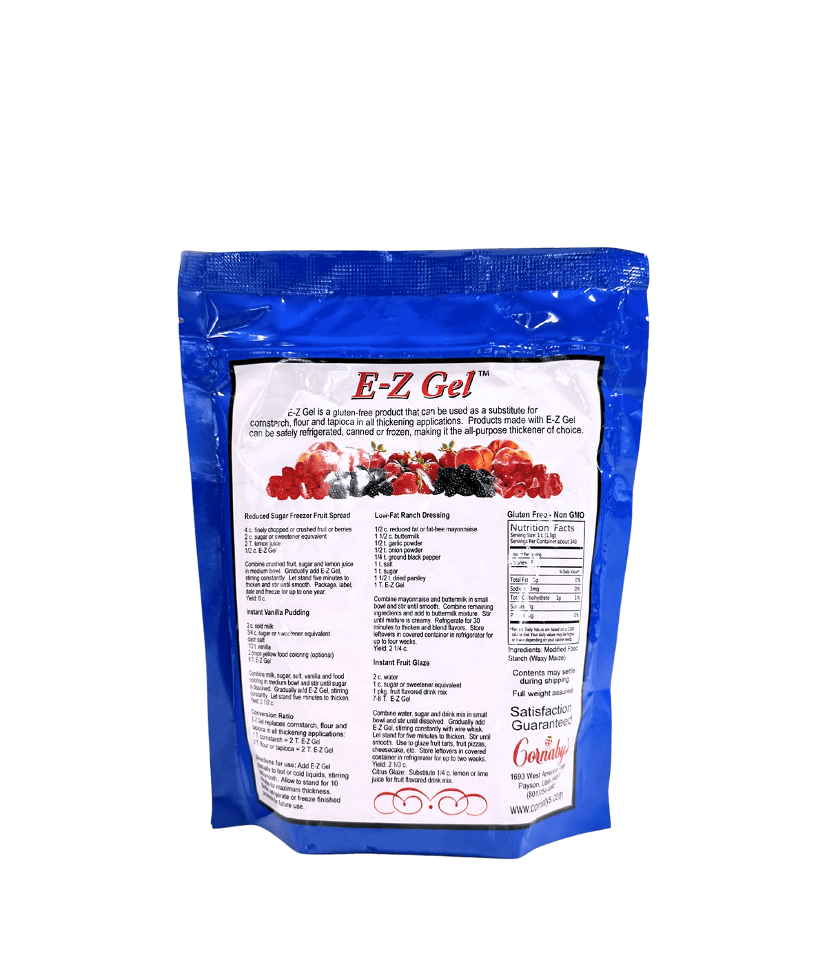 E-Z Gel, Instant Thickener, Gels & Starches - Country Life Natural Foods