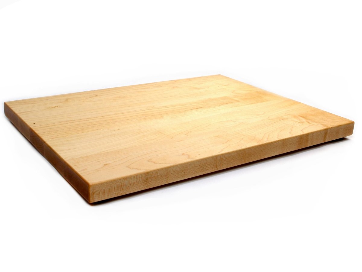 1.25” Thick Extra Large Butcher Block Cutting Board With Rubber Feet, Thick Cutting Board, Wood Chopping Board, American Made Maple Hardwood, - Country Life Natural Foods