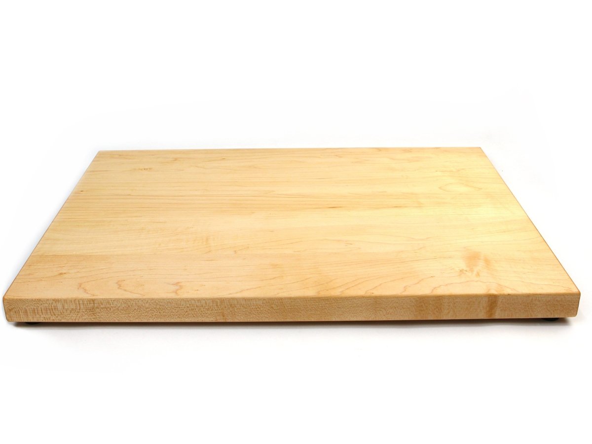 1.25” Thick Extra Large Butcher Block Cutting Board With Rubber Feet, Thick Cutting Board, Wood Chopping Board, American Made Maple Hardwood, - Country Life Natural Foods
