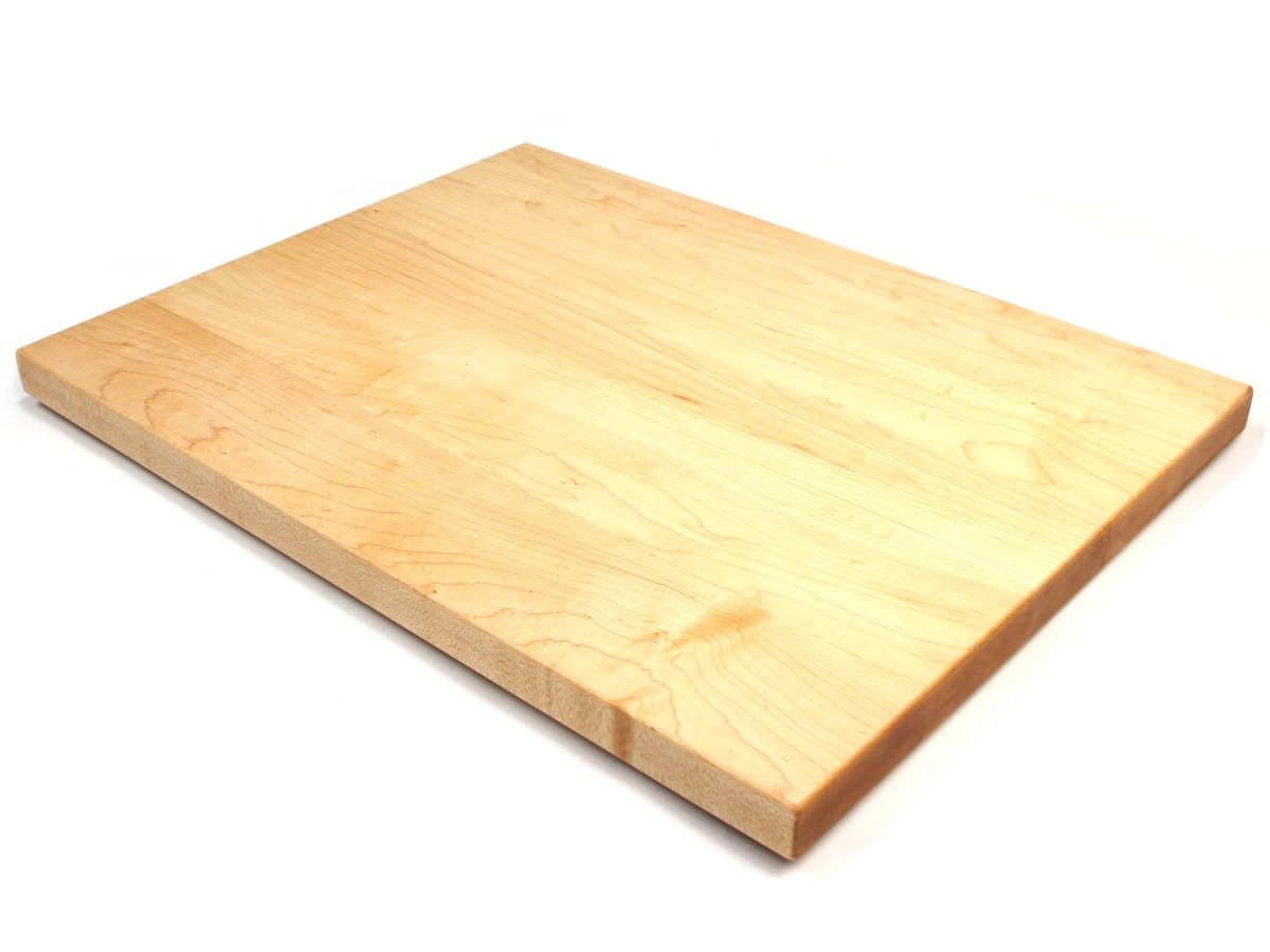 1.25” Thick Extra Large Butcher Block Cutting Board With Rubber Feet, Thick Cutting Board, Wood Chopping Board, American Made Maple Hardwood, - Country Life Natural Foods