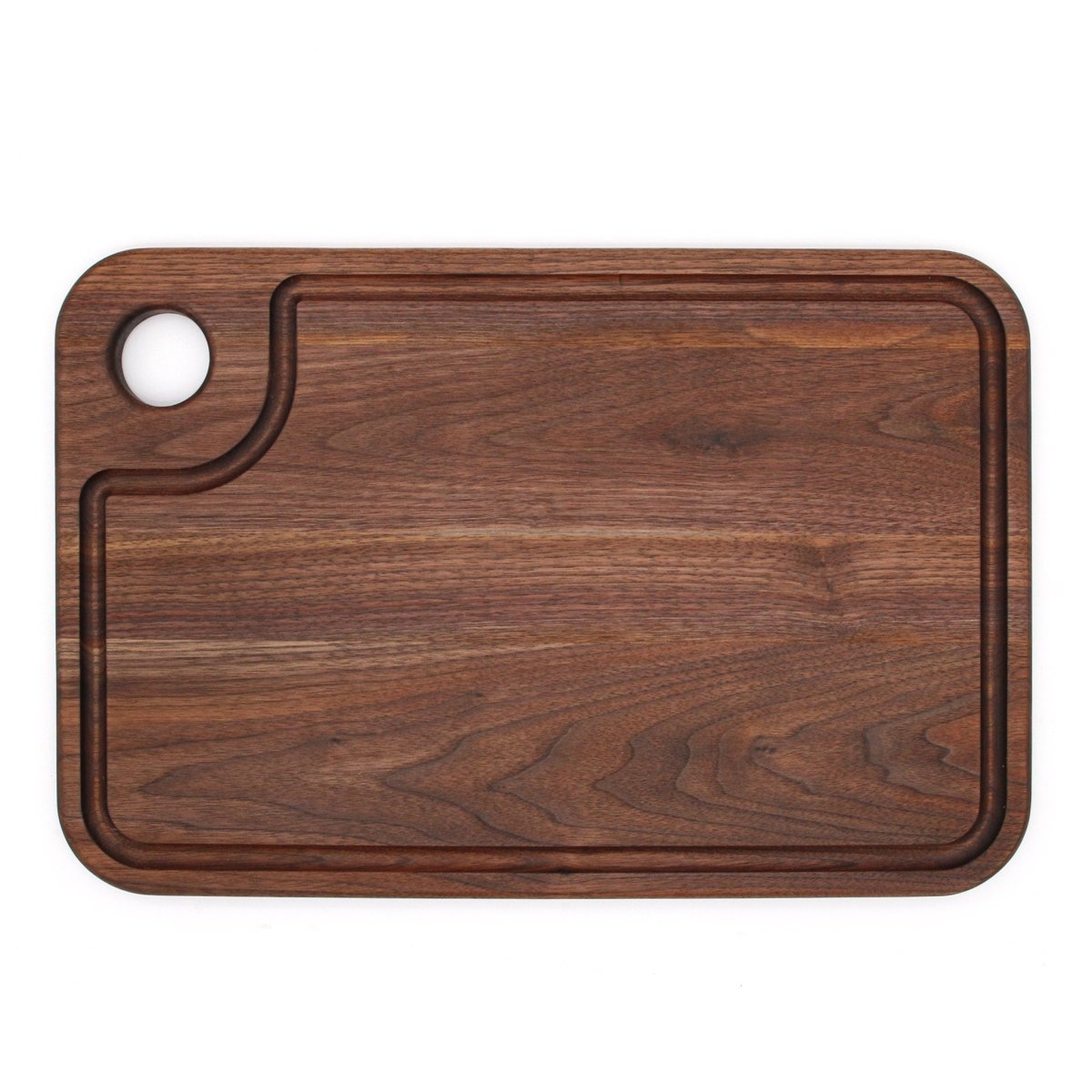 Large Wood Cutting Board With Thumb Hole and Juice Groove 18x12 Inches, Wood Cheese Board, Wooden Chopping Board, 100% Made in the USA, - Country Life Natural Foods
