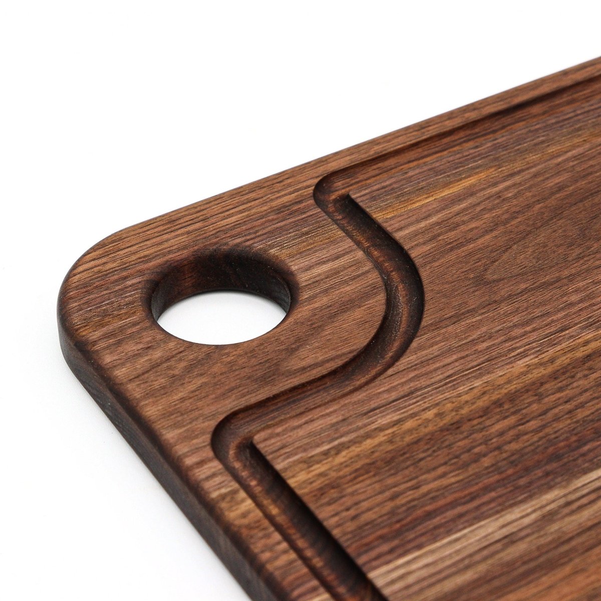 Large Wood Cutting Board With Thumb Hole and Juice Groove 18x12 Inches, Wood Cheese Board, Wooden Chopping Board, 100% Made in the USA, - Country Life Natural Foods
