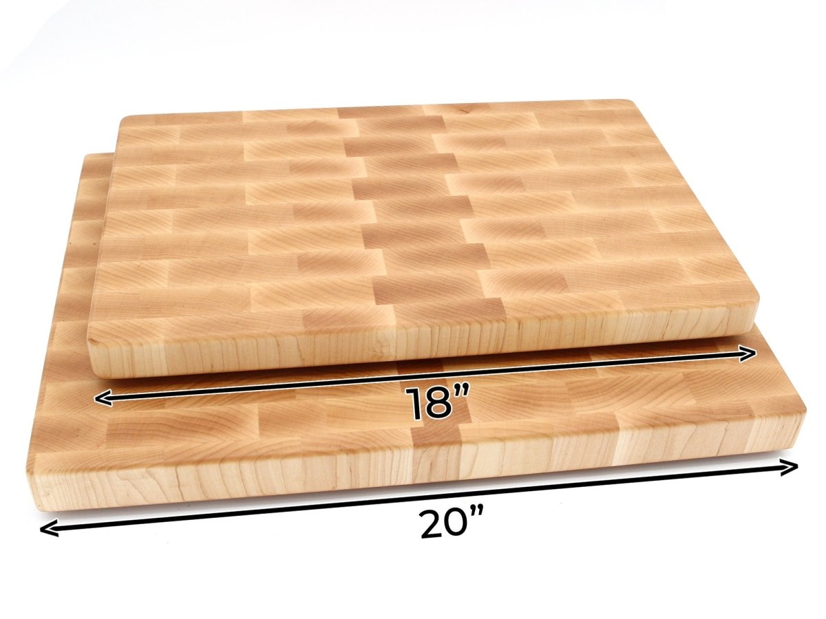 Maple Large End Grain Cutting Board, Maple Butcher Block with Rubber Feet, Wedding Gift, Anniversary Gift, Father's Day Gift, USA Made, - Country Life Natural Foods
