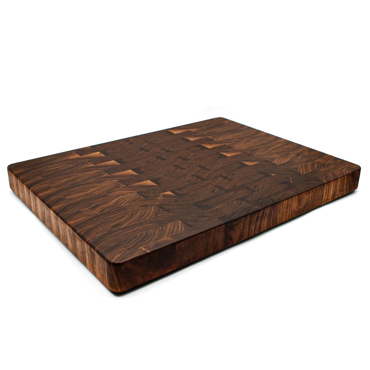 Large End Grain Walnut Cutting Board, Walnut Butcher Block with Rubber Feet, Up to 2” Thick, Wedding Gift, Anniversary Gift, USA Made, - Country Life Natural Foods