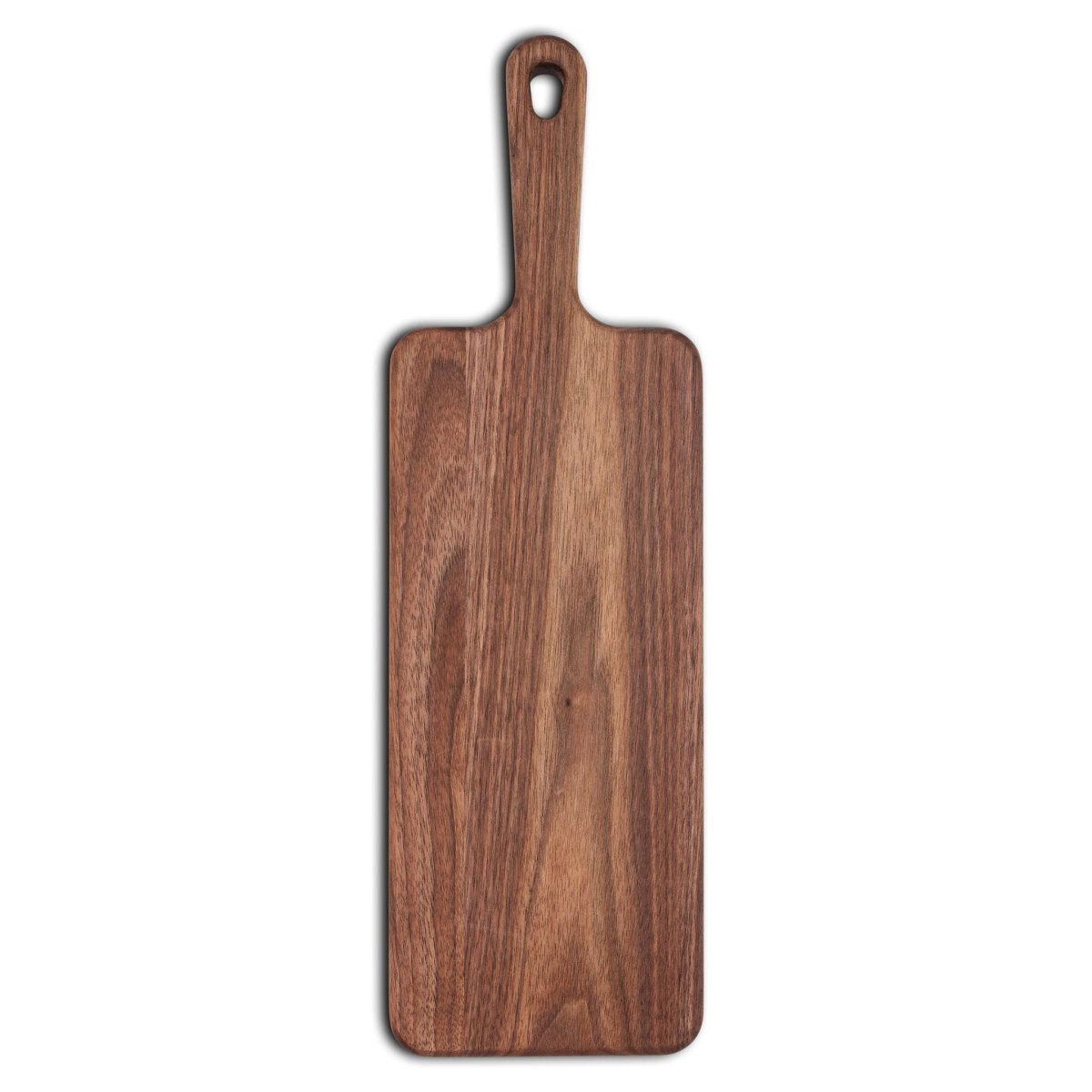 Walnut Paddle Cutting Board With Handle, Walnut Cutting Board With Handle, Charcuterie Board With Handle, 100% Handmade in the USA, - Country Life Natural Foods