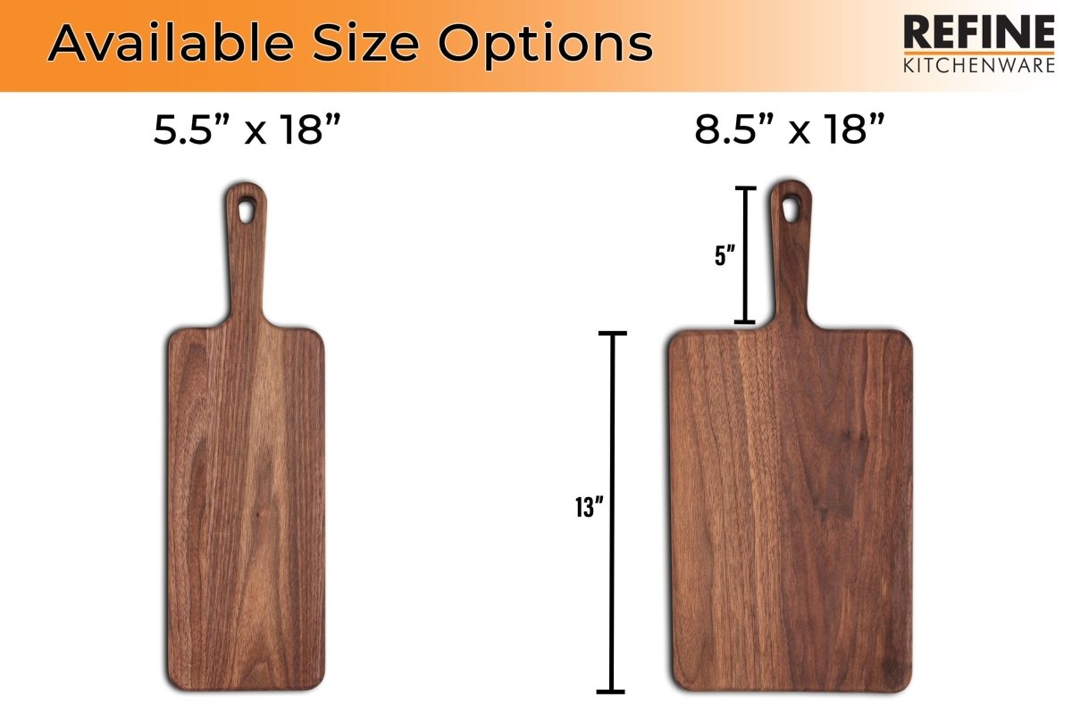 Walnut Paddle Cutting Board With Handle, Walnut Cutting Board With Handle, Charcuterie Board With Handle, 100% Handmade in the USA, - Country Life Natural Foods